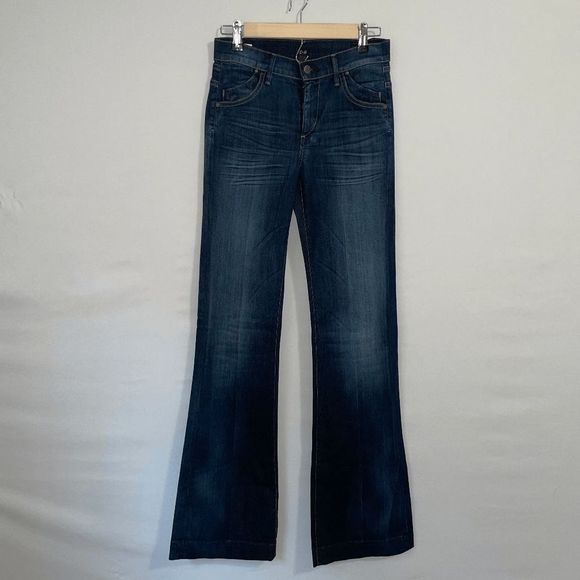 NWT Citizens of Humanity Hutton Medium Rise Wide Leg Women's Blue Jeans Size 26 - Picture 2 of 11